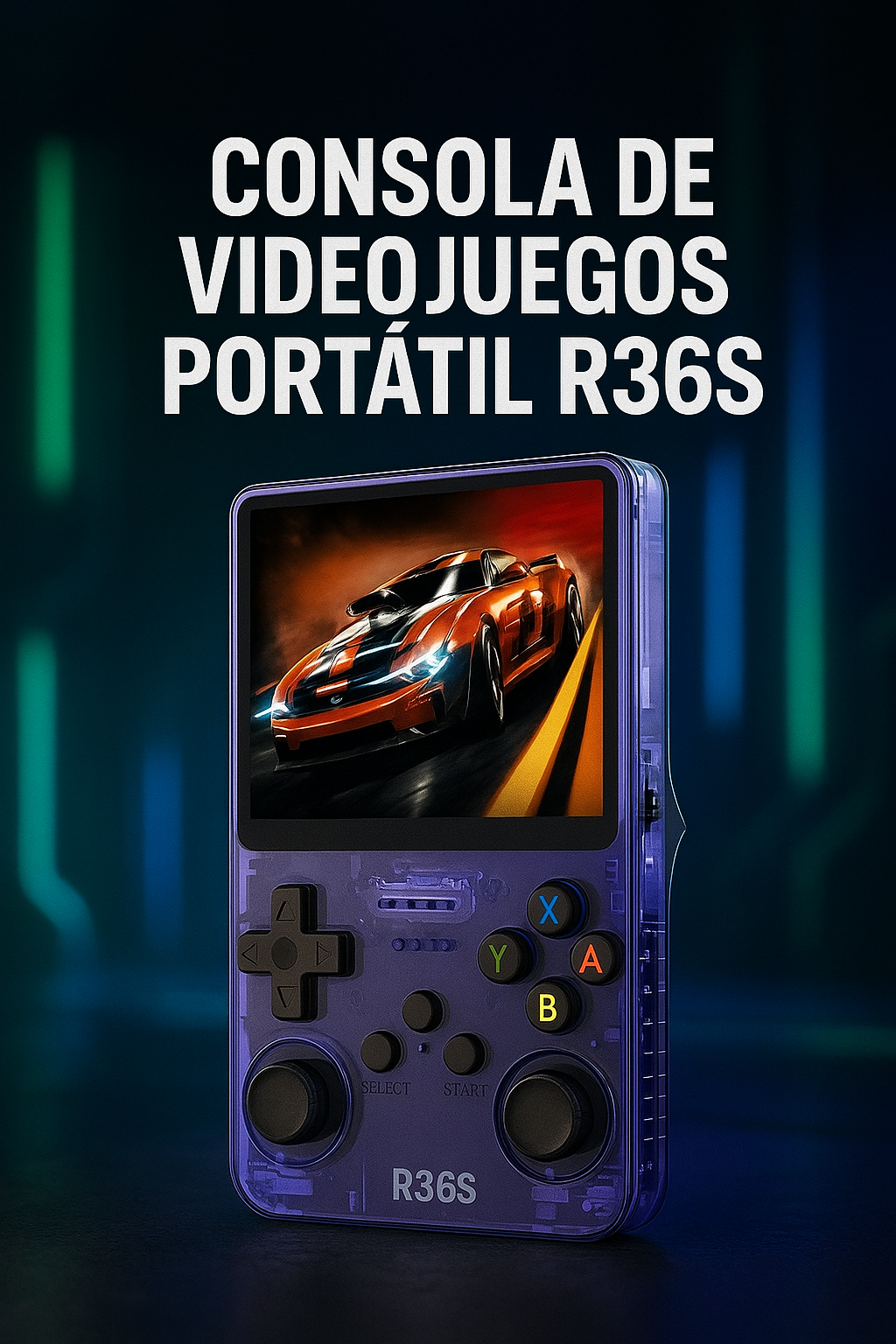 Consola R36 RetroWave™ Diversión portátil y nostálgica