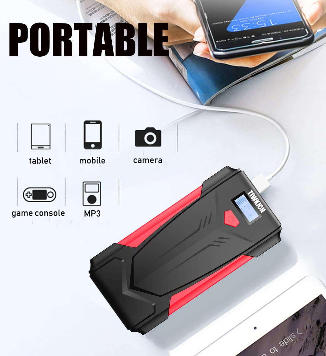 JUMPER DE BATERIAS PowerBoost™ — Arranque instantáneo en cualquier lugar