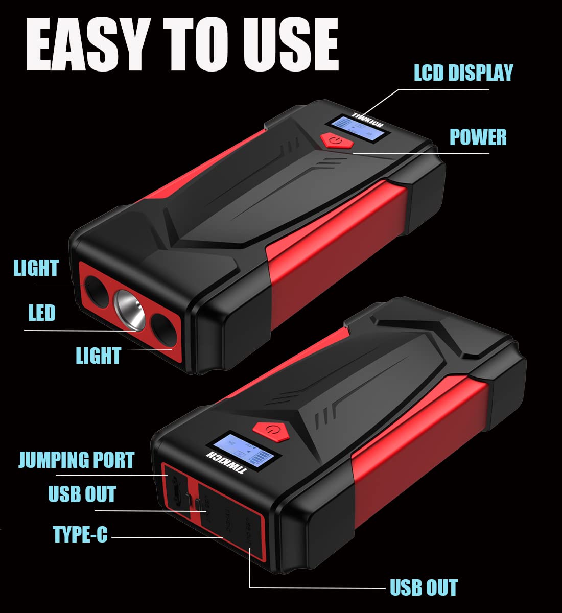 JUMPER DE BATERIAS PowerBoost™ — Arranque instantáneo en cualquier lugar