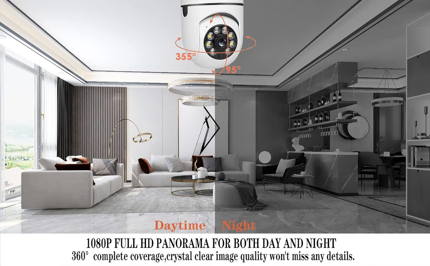 Cámara Bombilla LightGuard Protege tu hogar sin cables ni complicaciones