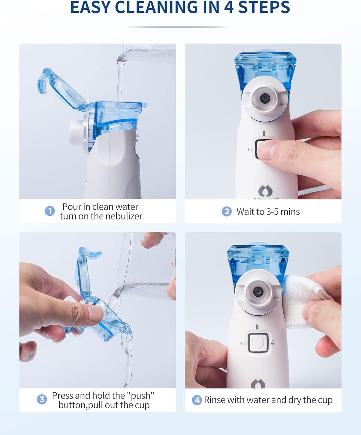 Nebulizador Portátil RespiraGo™ Tu alivio portátil siempre contigo