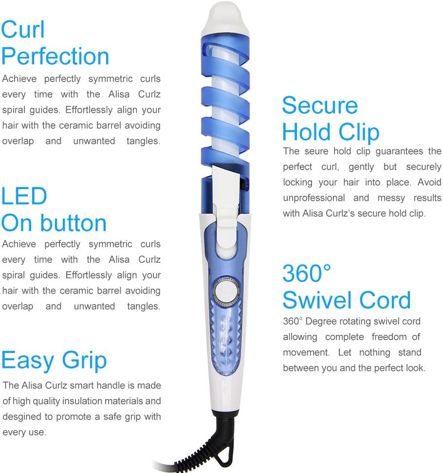 Rizador Espiral Portátil CurlEase™ Tu look de salón en minutos