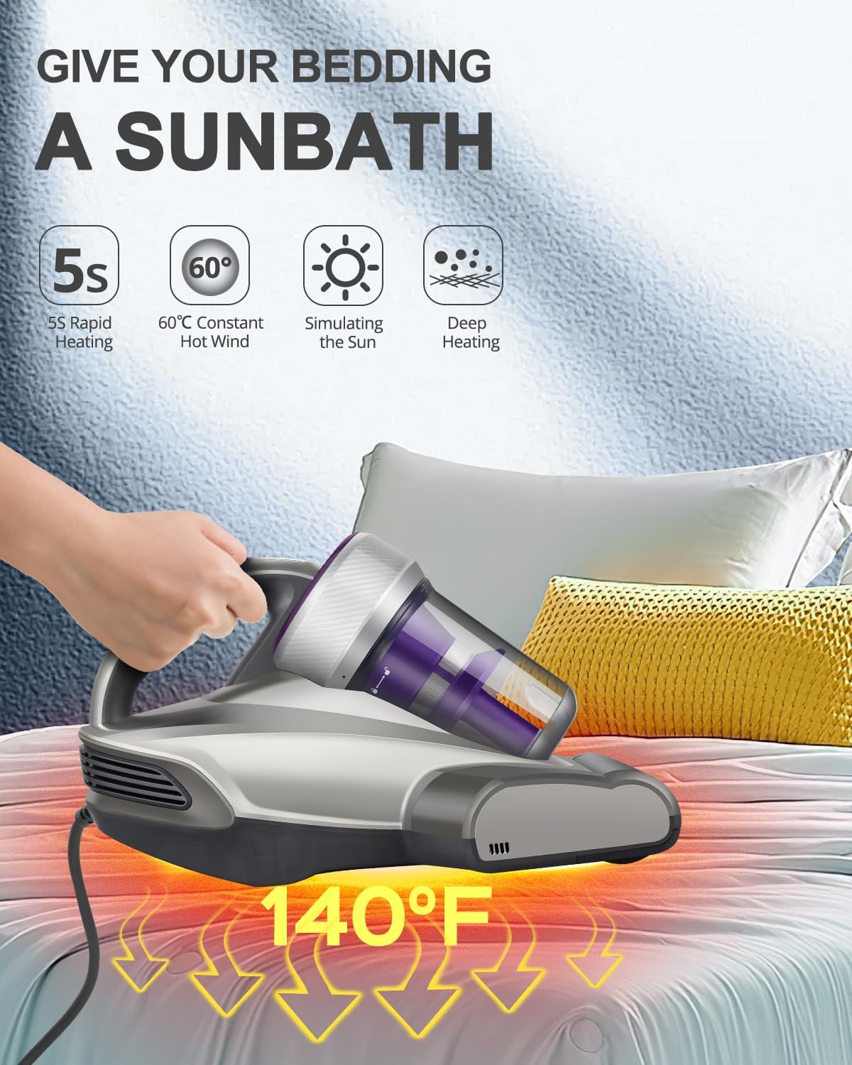 Aspiradora SokaClean UV™ El aliado perfecto contra alergias