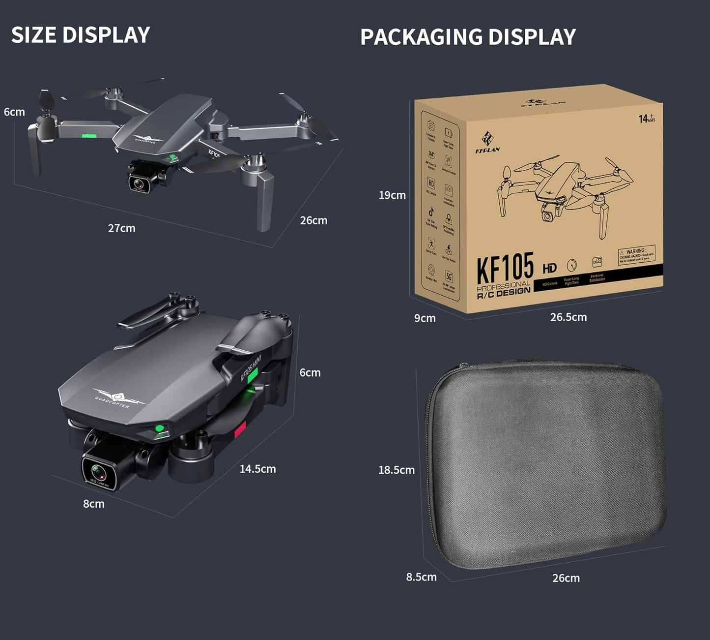 Drone GPS SkyView Pro con Cámara Doble