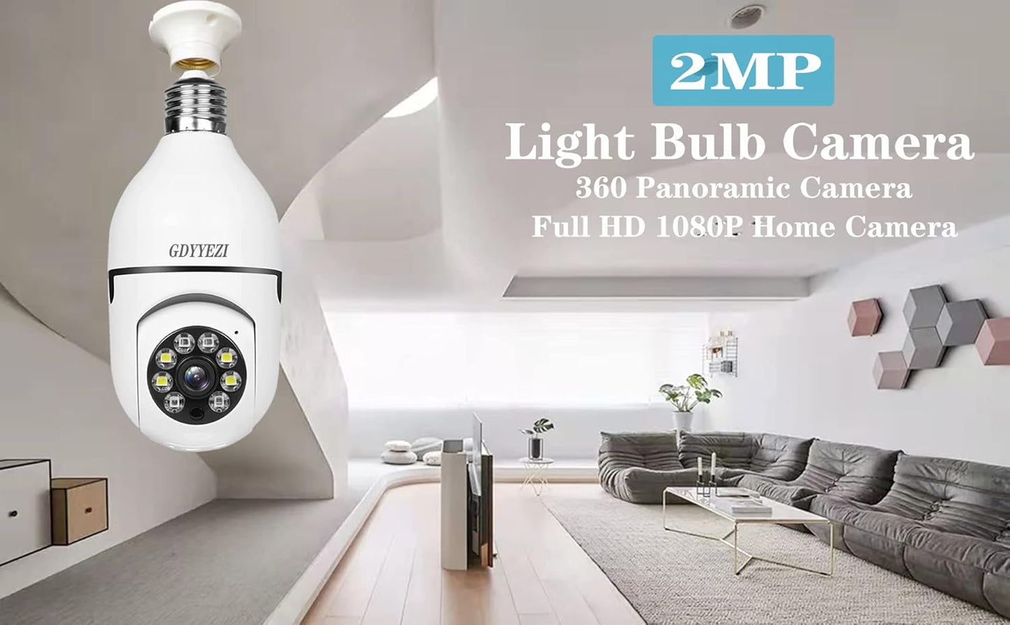 Cámara Bombilla LightGuard Protege tu hogar sin cables ni complicaciones