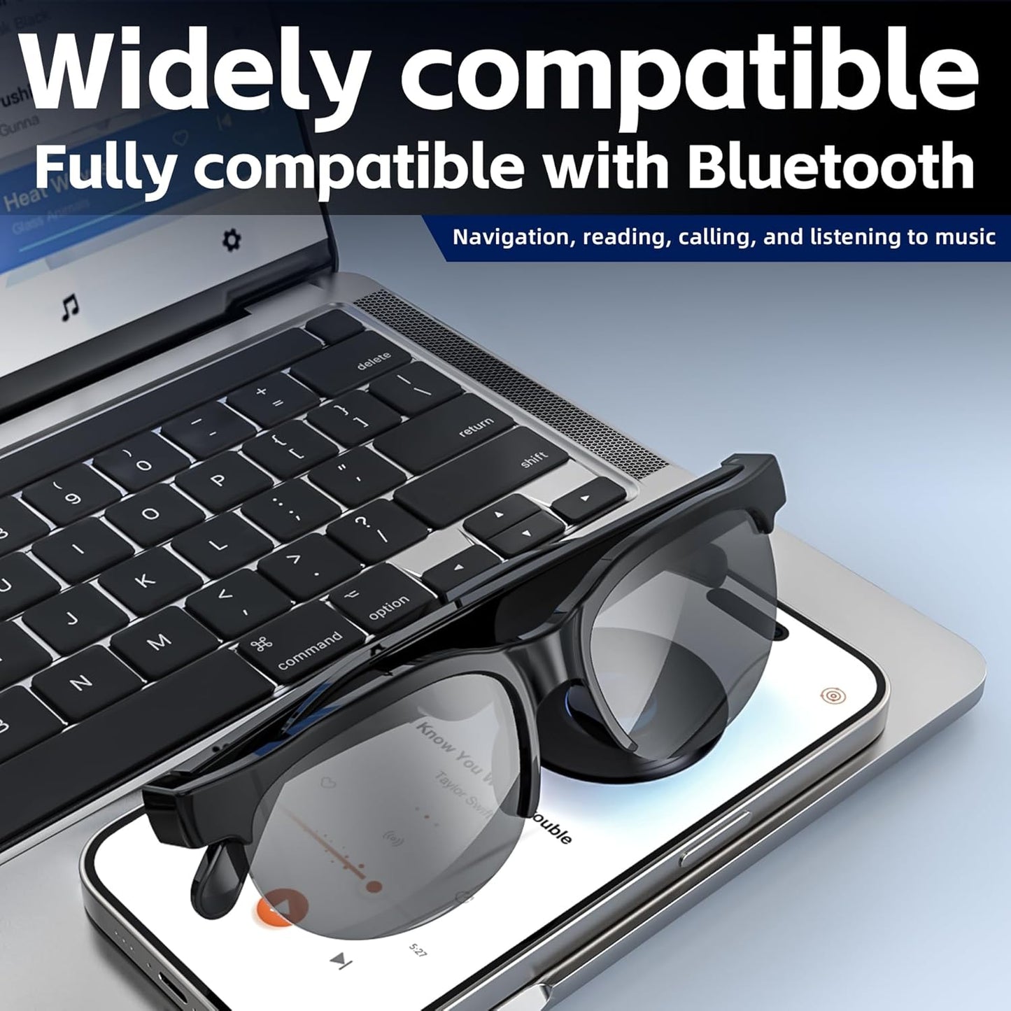Gafas Inteligentes con Bluetooth- LentiSmart ¡Mira, escucha y contesta sin cables!