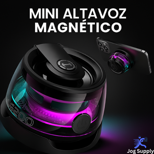 Mini Altavoz Magnético GlowBeat™ Música con estilo