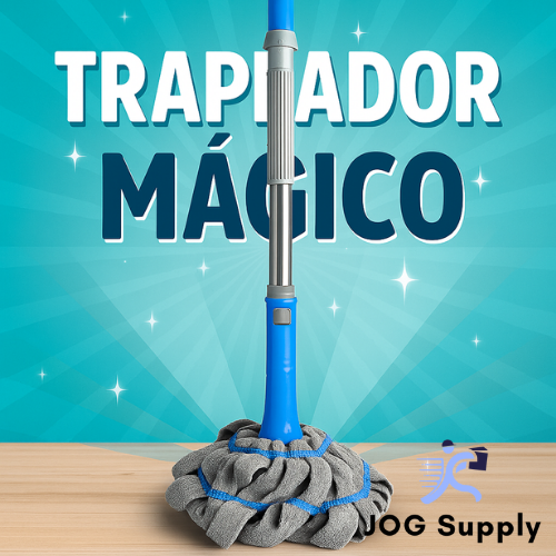 Trapeador Mágico Fácil y Eficaz Piso limpio sin esfuerzo, sin agacharte