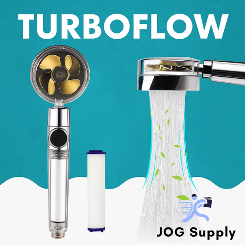 TurboFlow™ — Potencia y confort en tu ducha”