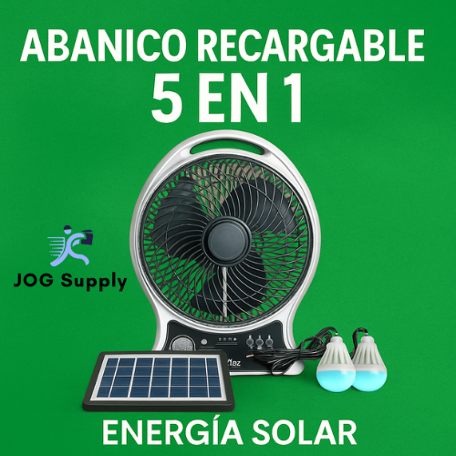 FreshSolar 3 en 1™ — Ventilador, luz y música en cualquier luga