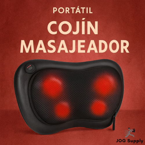 Cojín Masajeador RelaxJoy™ Tu masaje profesional en casa y carro
