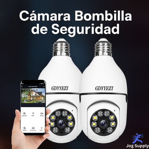 Cámara Bombilla LightGuard Protege tu hogar sin cables ni complicaciones