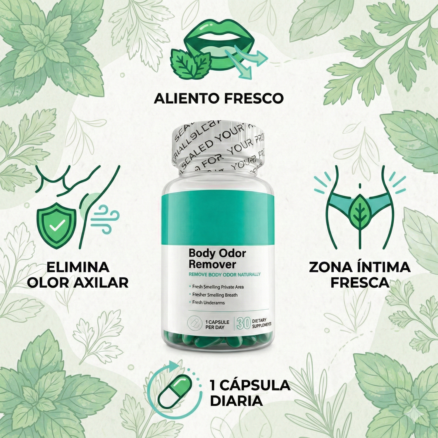 Body Odor Remover™ en Cápsulas