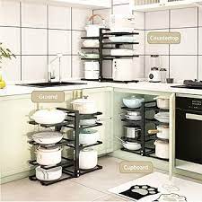 Estante Organizador de Ollas y Tapas 🏠 - ¡Adiós al desorden, cocina más organizada! 🍳