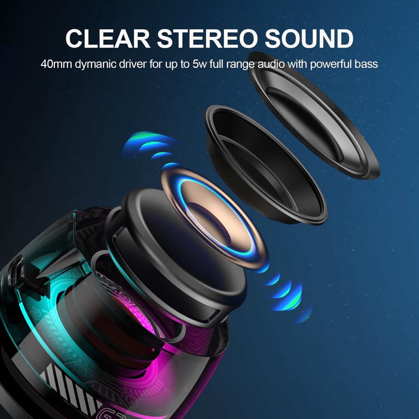 Mini Altavoz Magnético GlowBeat™ Música con estilo