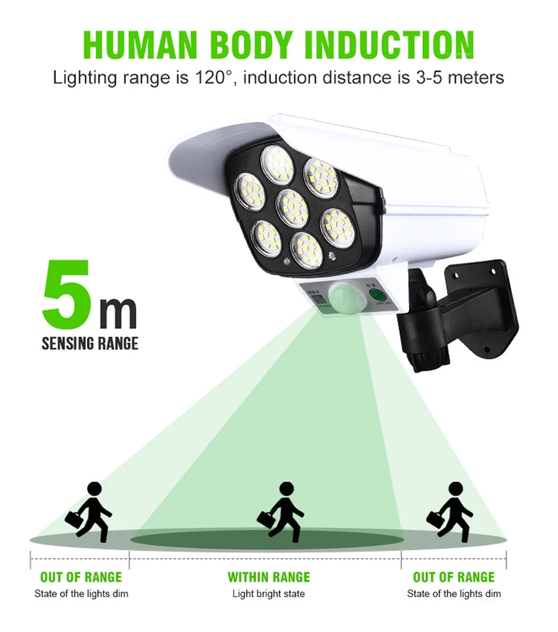 Luz Solar de Seguridad LED — Ahorra y protege tu hogar