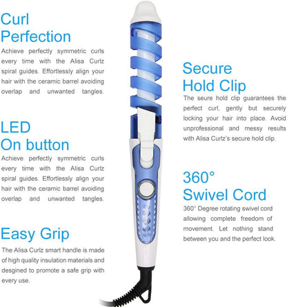 Rizador Espiral Portátil CurlEase™ Tu look de salón en minutos