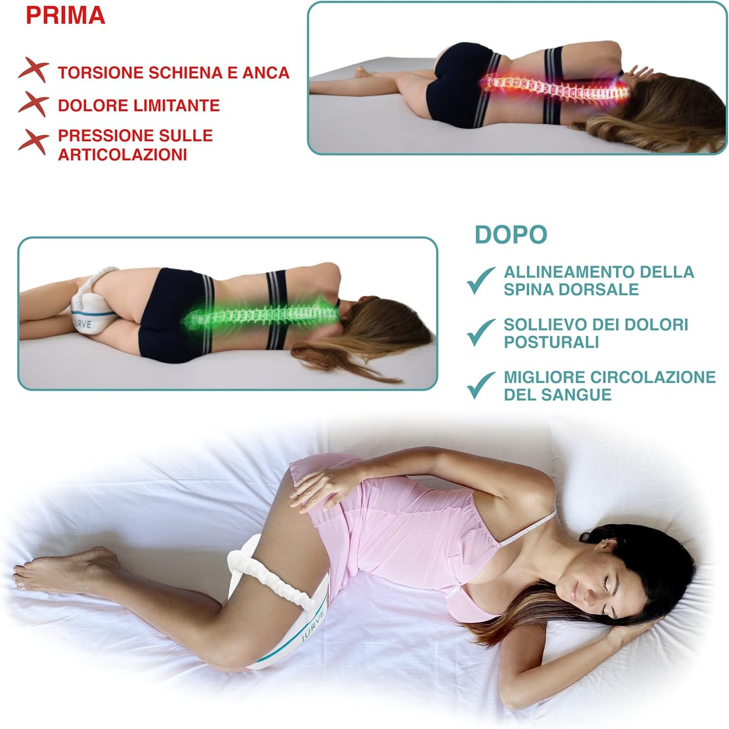 Cojin Ortopedico DreamAlign™ Duerme cómodo y despierta renovado