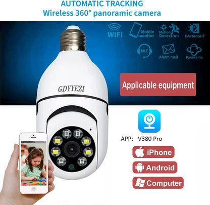Cámara Bombilla LightGuard Protege tu hogar sin cables ni complicaciones