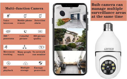 Cámara Bombilla LightGuard Protege tu hogar sin cables ni complicaciones