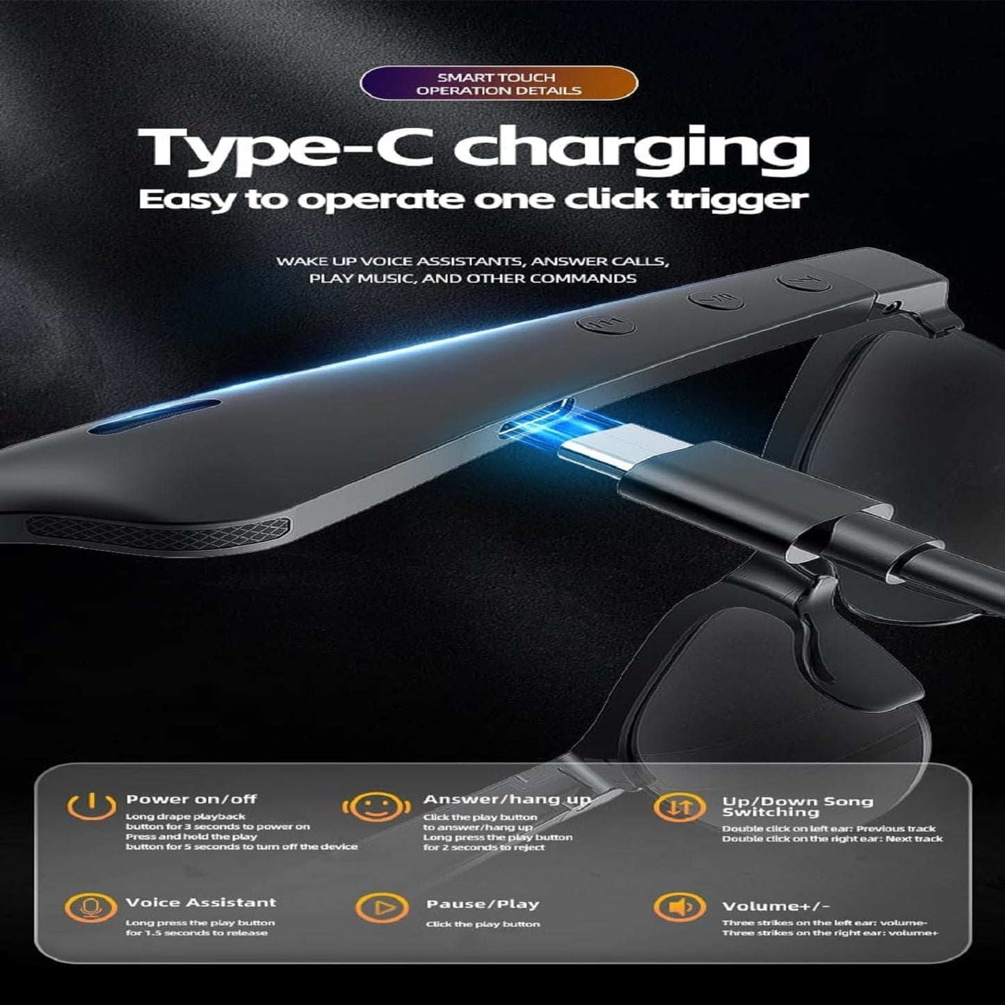 Gafas Inteligentes con Bluetooth- LentiSmart ¡Mira, escucha y contesta sin cables!
